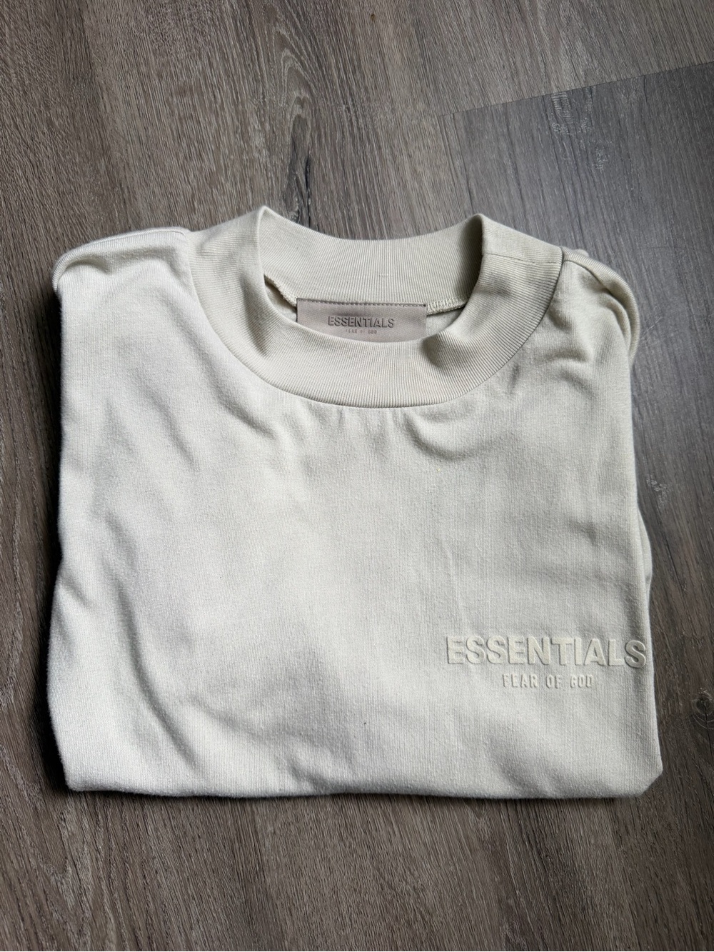 Fear of God Essentials wheat t-shirt